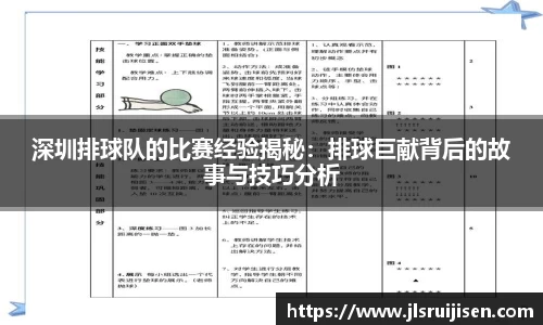深圳排球队的比赛经验揭秘：排球巨献背后的故事与技巧分析